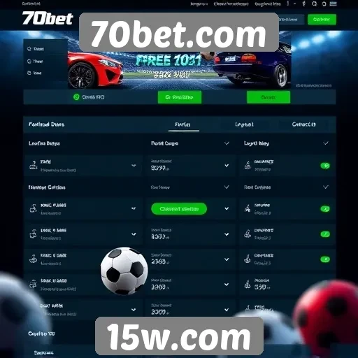 Recursos e funcionalidades do 70bet.com